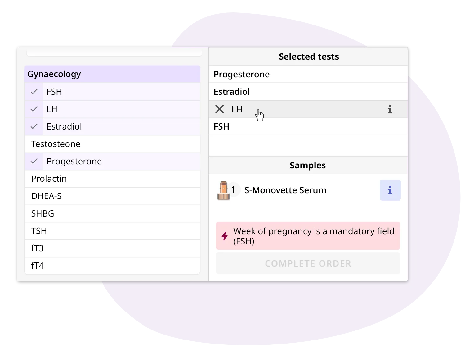 Intelligent validation – integrated order validations and billing rules